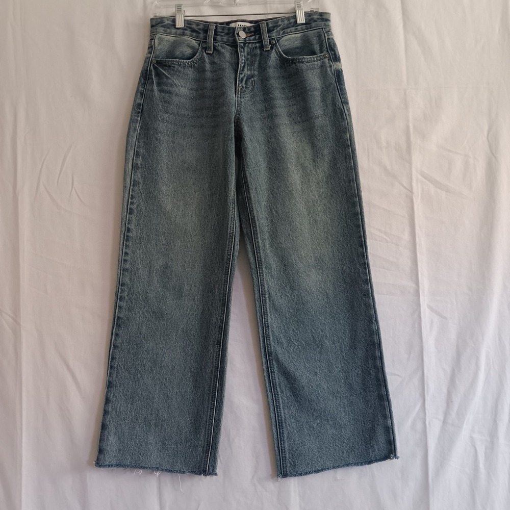 Just Black Denim JBD Jeans Womens 26 *measures 30x28 Blue Wide Leg Light Wash